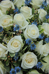 Obraz na płótnie Canvas blue and white wedding flowers