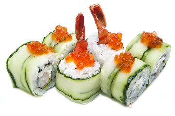 delicious seafood sushi at a Japanese restaurant