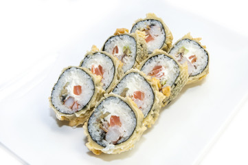 delicious seafood sushi at a Japanese restaurant