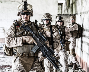 Obraz premium Squad of marines