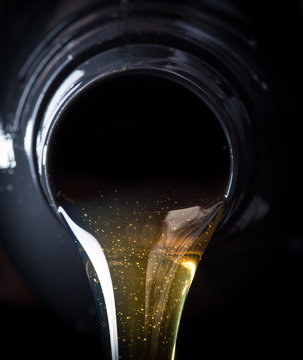 Motor Oil Pouring