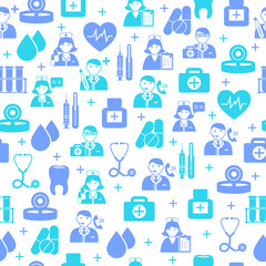 Medical seamless pattern background