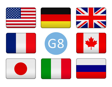 Flags of the Group of Eight
