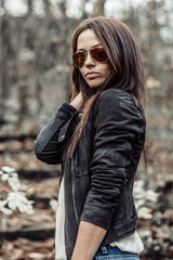 Attractive young woman portrait - closeup