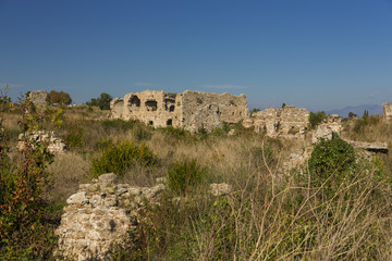 Fototapeta na wymiar Ruins in Side