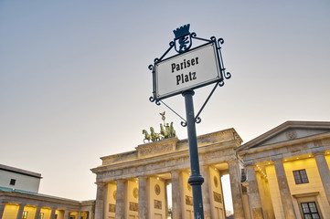 Fototapeta premium The Pariser Platz at Berlin, Germany