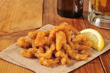 Breaded clam strips
