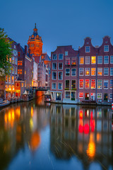 Obraz premium Amsterdam at night