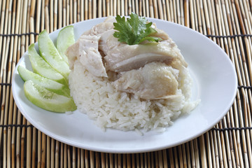steam chicken with rice