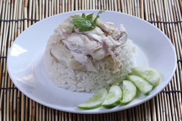 steam chicken with rice