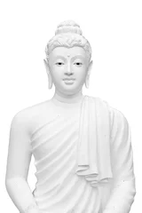 Papier Peint photo Lavable Bouddha Buddha statue isolated on white background