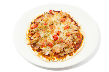 Pizza isolated on white background