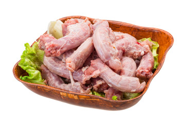 Raw chicken neck