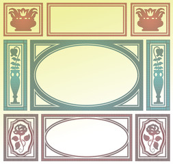 Template for business, envelope, invitations and greeting cards