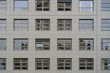 Fototapeta na wymiar Windows of office buildings. Background.