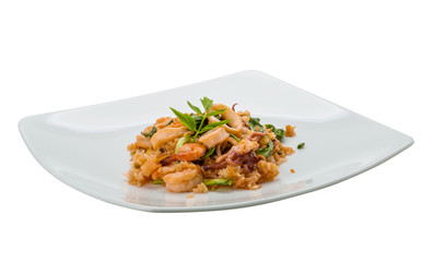 Rice with seafood