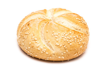 Round Bread Isolated On White