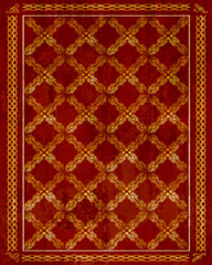 Metallbild - Rote Decke