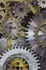 clock gears and cogs background
