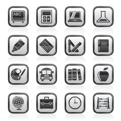 School and education icons - vector icon set