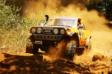 Racer at terrain racing car competition © xuanhuongho