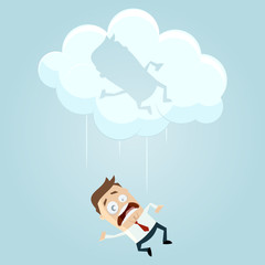 business mann wolke cloud-computing