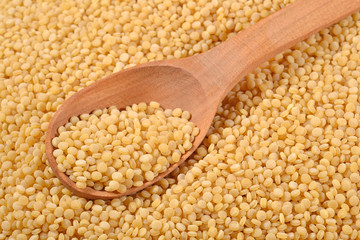Couscous in a spoon