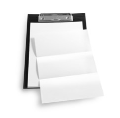 black plastic clipboard