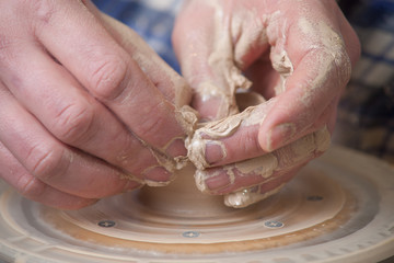 Hands of a potter