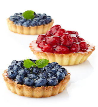 Blueberry And Raspberry Tarts