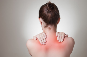 Woman with back pain