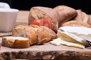 blue cheese tomato and bread rools