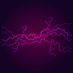 Electric Lighting Effect, Abstract Backgrounds. Vector