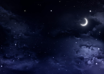 Fototapeta na wymiar Nocne niebo z gwiazdami