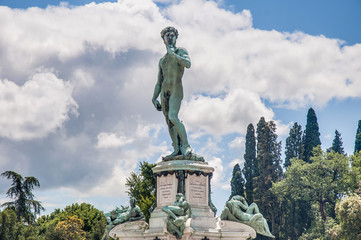 David at Piazzale Michelangelo in Florence, Italy
