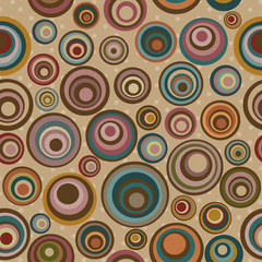 Seamless pattern with colorful circles
