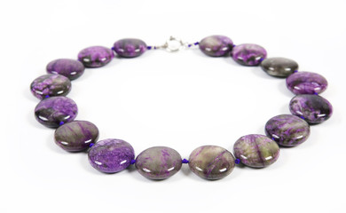 Beads from charoite