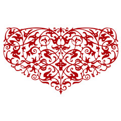 Ornamental heart shape