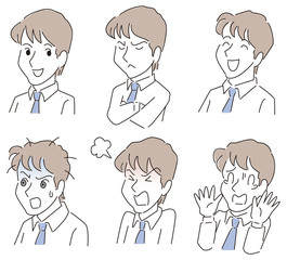 若いビジネスマンのアイコン