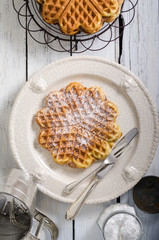 Herzwaffeln, Waffeln, Butterwaffeln