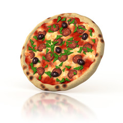 pizza 3d illustration