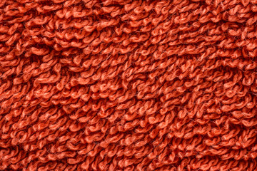 Orange Bath Towel Texture Macro Details