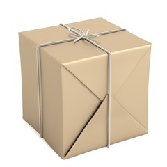 realistic 3d render of package