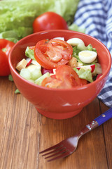 salad with vegetables