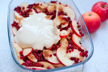 Cooking fruit pie