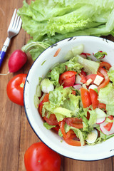 salad with vegetables