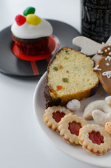 Homemade cookies with muffin