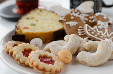 Homemade cookies with muffin