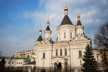 Fototapeta na wymiar Church of archangel Michael in Moscow