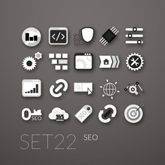 Flat icons set 22